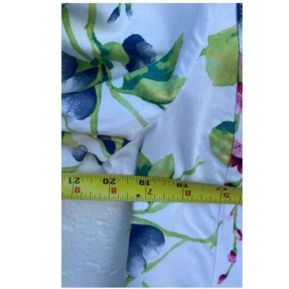 Chicos Womens Long Sleeve Printed Floral Jacket Sz 2 - Picture 4 of 11